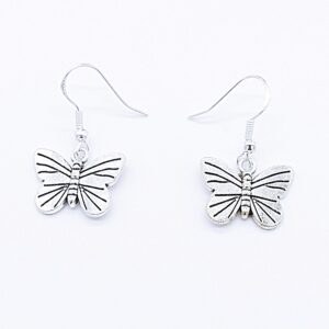 LEPTIR Nausnice Od Tibetanskog Srebra