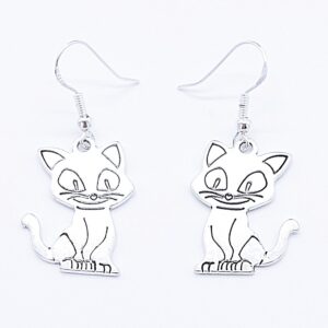 MACKA Nausnice Od Tibetanskog Srebra 2