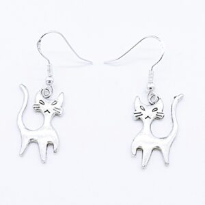 MACKA Nausnice Od Tibetanskog Srebra