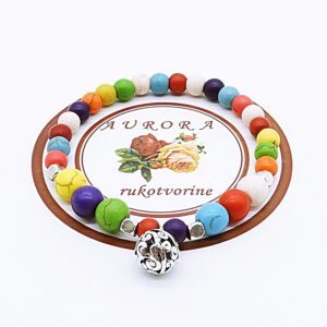 RAVNOTEZA Narukvica Od Kristala Hovlit 2