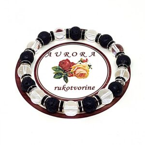 SNAGA Narukvica Od Kristala Lava Gorski Kristal 1