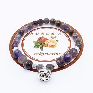 SPOKOJ Narukvica Od Kristala Ametist 1