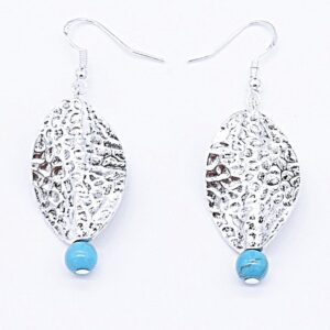 SRECA Nausnice Od Kristala Tirkiz