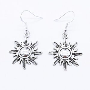 SUNCE Nausnice Od Tibetanskog Srebra