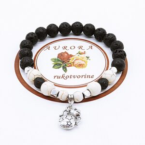 VODENJAK Horoskop Narukvica Od Kristala Lava Hovlit