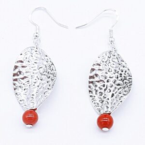 ZIVOT Nausnice Od Kristala Crveni Koralj