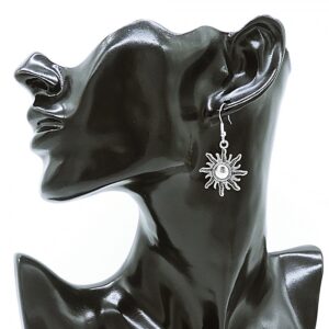 aurora handmade nausnice tibetansko zlato sunce